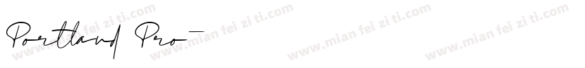 Portland Pro字体转换